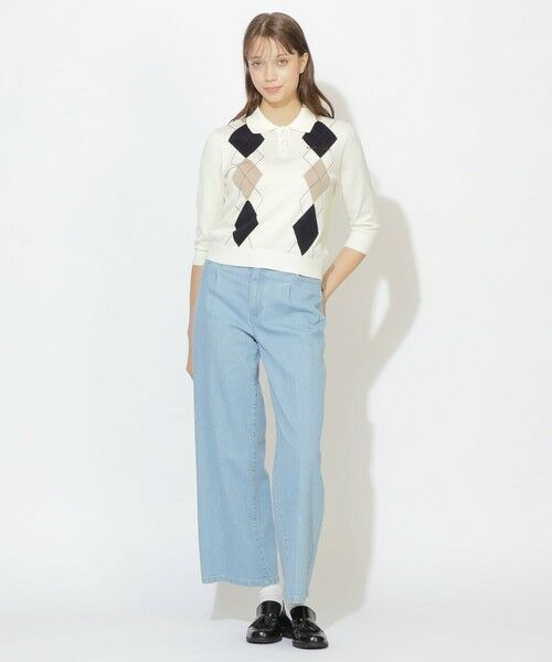 BLUE LABEL / BLACK LABEL CRESTBRIDGE / ブルーレーベル / ブラックレーベル・クレストブリッジ  ニット・セーター | 【WEB限定】コットンブレンドアーガイルニット | 詳細1