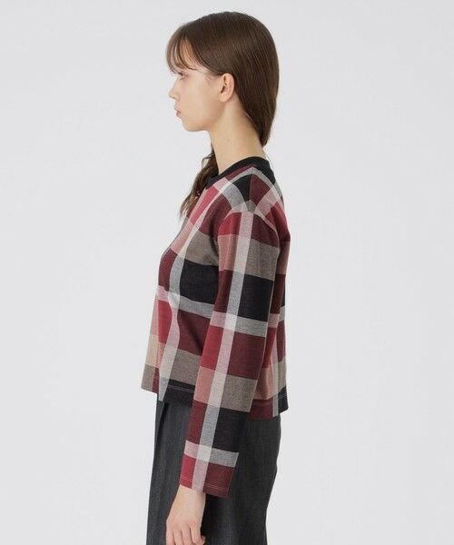 BLUE LABEL / BLACK LABEL CRESTBRIDGE / ブルーレーベル / ブラックレーベル・クレストブリッジ  カットソー | クレストブリッジチェックジャカードジャージープルオーバー | 詳細2