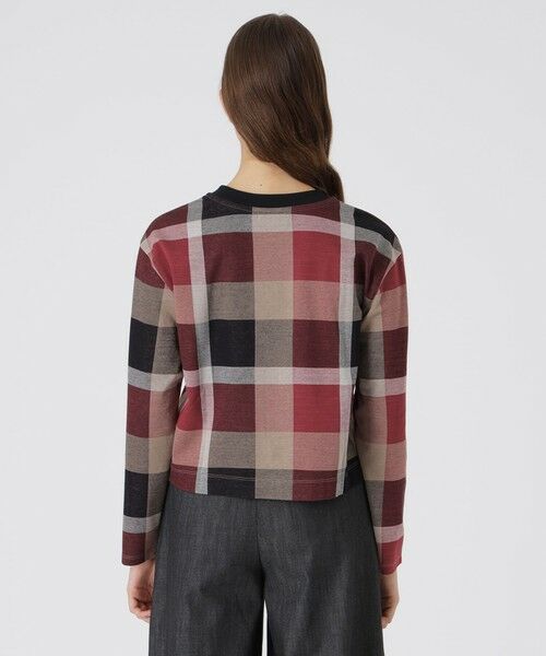 BLUE LABEL / BLACK LABEL CRESTBRIDGE / ブルーレーベル / ブラックレーベル・クレストブリッジ  カットソー | クレストブリッジチェックジャカードジャージープルオーバー | 詳細3