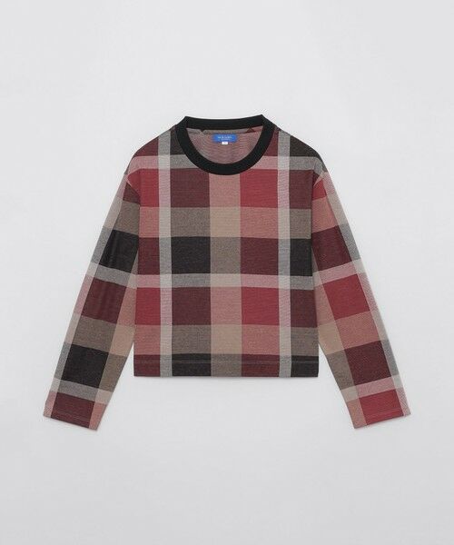 BLUE LABEL / BLACK LABEL CRESTBRIDGE / ブルーレーベル / ブラックレーベル・クレストブリッジ  カットソー | クレストブリッジチェックジャカードジャージープルオーバー | 詳細4