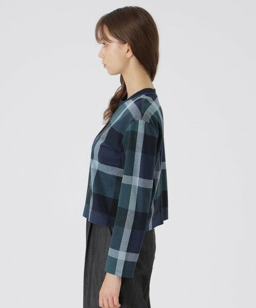 BLUE LABEL / BLACK LABEL CRESTBRIDGE / ブルーレーベル / ブラックレーベル・クレストブリッジ  カットソー | クレストブリッジチェックジャカードジャージープルオーバー | 詳細6