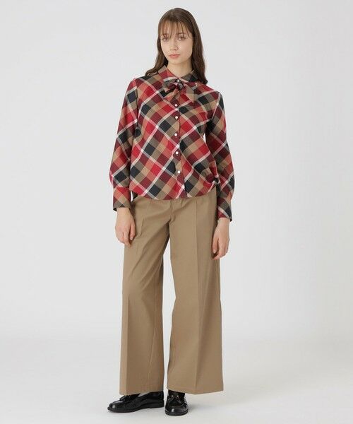 BLUE LABEL / BLACK LABEL CRESTBRIDGE / ブルーレーベル / ブラックレーベル・クレストブリッジ その他パンツ | ハイウエストワイドパンツ | 詳細8