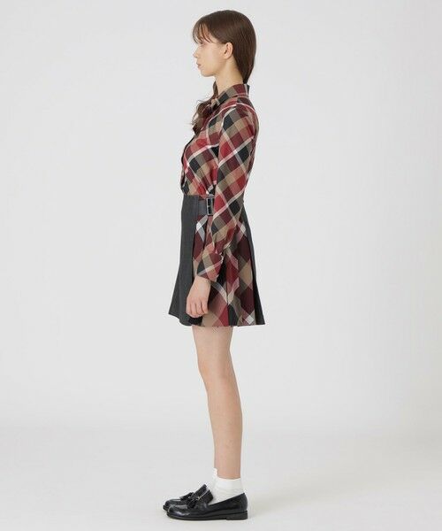 BLUE LABEL / BLACK LABEL CRESTBRIDGE / ブルーレーベル / ブラックレーベル・クレストブリッジ  ミニ・ひざ丈スカート | サイドチェックミニスカート | 詳細2