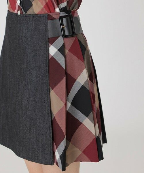 BLUE LABEL / BLACK LABEL CRESTBRIDGE / ブルーレーベル / ブラックレーベル・クレストブリッジ  ミニ・ひざ丈スカート | サイドチェックミニスカート | 詳細6