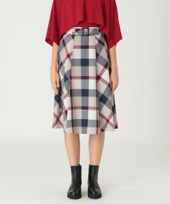 値下げしました！ブルーレーベルスカート ブルーレーベル クレストブリッジ チェックドレープツイル