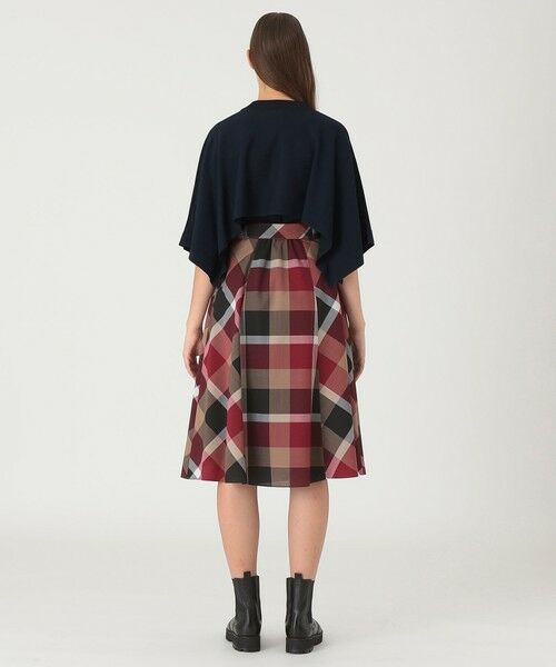BLUE LABEL / BLACK LABEL CRESTBRIDGE / ブルーレーベル / ブラックレーベル・クレストブリッジ  ミニ・ひざ丈スカート | クレストブリッジチェックウールポリエステルフレアスカート | 詳細3