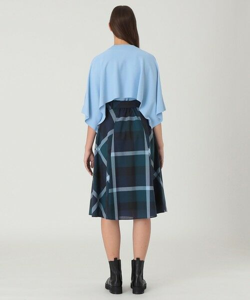 BLUE LABEL / BLACK LABEL CRESTBRIDGE / ブルーレーベル / ブラックレーベル・クレストブリッジ  ミニ・ひざ丈スカート | クレストブリッジチェックウールポリエステルフレアスカート | 詳細10