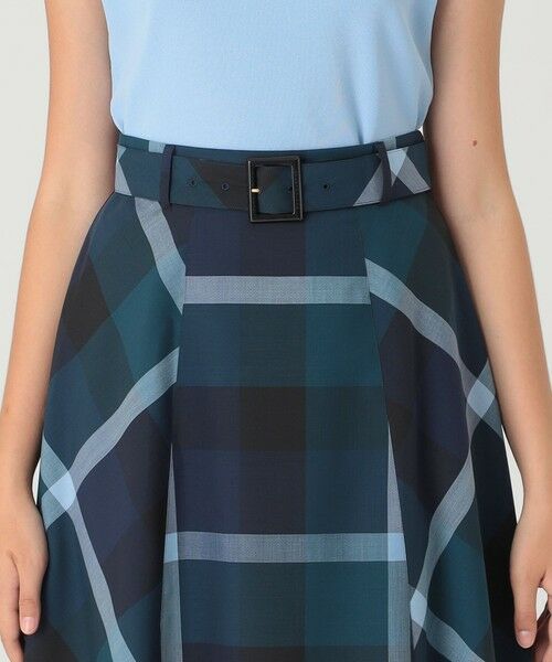 BLUE LABEL / BLACK LABEL CRESTBRIDGE / ブルーレーベル / ブラックレーベル・クレストブリッジ  ミニ・ひざ丈スカート | クレストブリッジチェックウールポリエステルフレアスカート | 詳細11