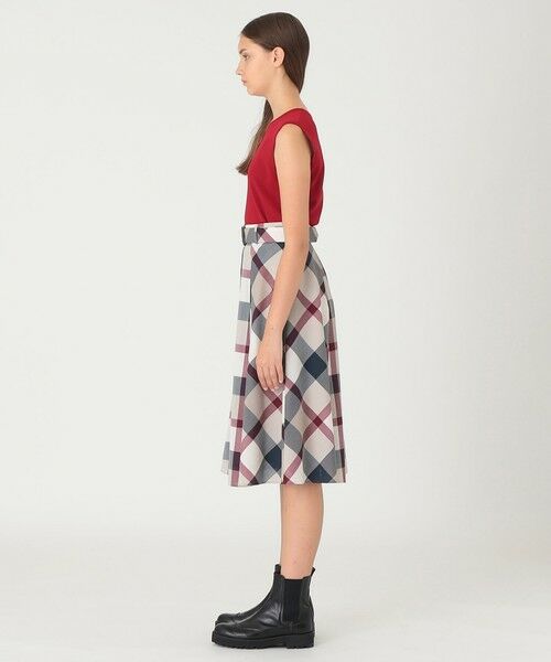BLUE LABEL / BLACK LABEL CRESTBRIDGE / ブルーレーベル / ブラックレーベル・クレストブリッジ  ミニ・ひざ丈スカート | クレストブリッジチェックウールポリエステルフレアスカート | 詳細16