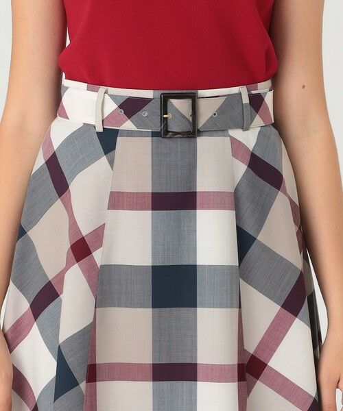 BLUE LABEL / BLACK LABEL CRESTBRIDGE / ブルーレーベル / ブラックレーベル・クレストブリッジ  ミニ・ひざ丈スカート | クレストブリッジチェックウールポリエステルフレアスカート | 詳細18