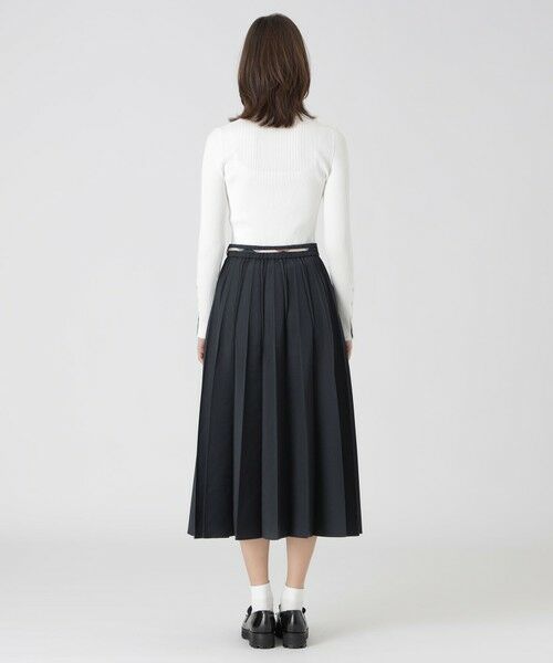 BLUE LABEL / BLACK LABEL CRESTBRIDGE / ブルーレーベル / ブラックレーベル・クレストブリッジ  ミニ・ひざ丈スカート | チノライクプリーツスカート | 詳細3