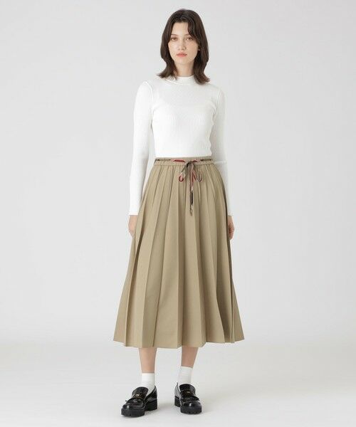 BLUE LABEL / BLACK LABEL CRESTBRIDGE / ブルーレーベル / ブラックレーベル・クレストブリッジ  ミニ・ひざ丈スカート | チノライクプリーツスカート | 詳細8