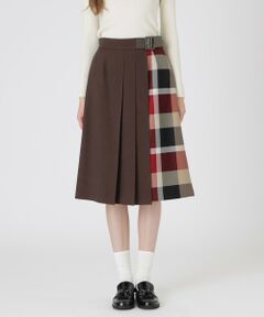 新品40サイズ♡バーバリーブルーレーベル クレストブリッジ　ウールビエラスカート BLUE LABEL CRESTBRIDGE - 【新品】ブルーレーベルクレスト