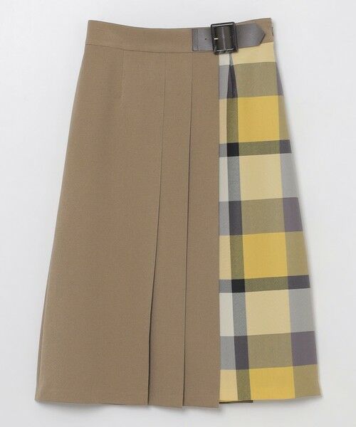 BLUE LABEL / BLACK LABEL CRESTBRIDGE / ブルーレーベル / ブラックレーベル・クレストブリッジ  ミニ・ひざ丈スカート | ウールライクツイルパーシャルチェックスカート | 詳細14