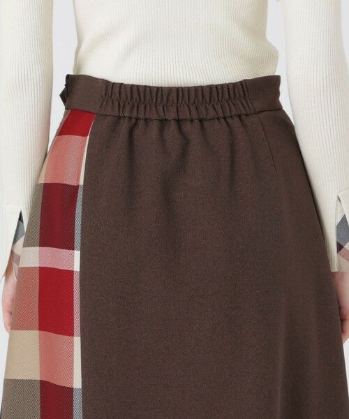 BLUE LABEL / BLACK LABEL CRESTBRIDGE / ブルーレーベル / ブラックレーベル・クレストブリッジ  ミニ・ひざ丈スカート | ウールライクツイルパーシャルチェックスカート | 詳細19