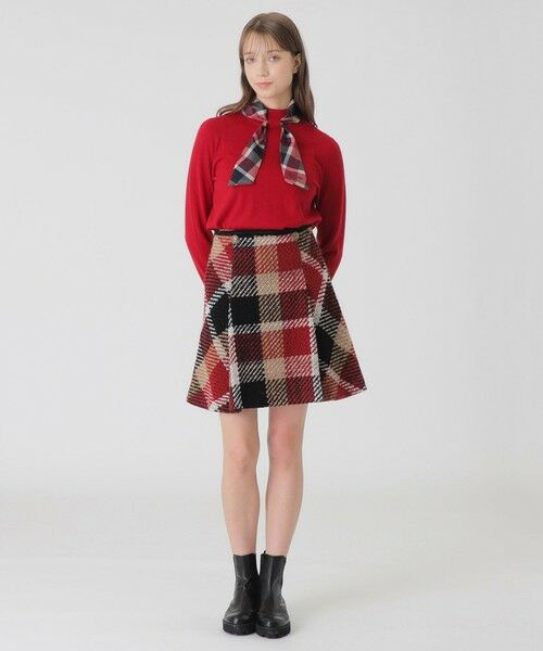 BLUE LABEL / BLACK LABEL CRESTBRIDGE / ブルーレーベル / ブラックレーベル・クレストブリッジ  ミニ・ひざ丈スカート | 【10th ANNIVERSARY】クレストブリッジチェックロービングツィードフレアスカート | 詳細1