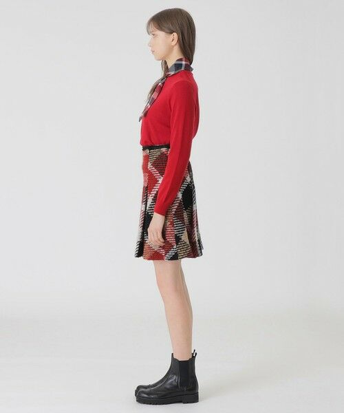 BLUE LABEL / BLACK LABEL CRESTBRIDGE / ブルーレーベル / ブラックレーベル・クレストブリッジ  ミニ・ひざ丈スカート | 【10th ANNIVERSARY】クレストブリッジチェックロービングツィードフレアスカート | 詳細2
