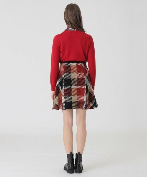 BLUE LABEL / BLACK LABEL CRESTBRIDGE / ブルーレーベル / ブラックレーベル・クレストブリッジ  ミニ・ひざ丈スカート | 【10th ANNIVERSARY】クレストブリッジチェックロービングツィードフレアスカート | 詳細3