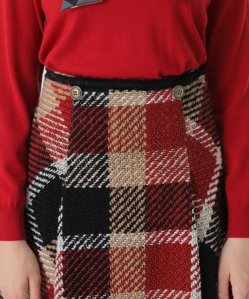BLUE LABEL / BLACK LABEL CRESTBRIDGE / ブルーレーベル / ブラックレーベル・クレストブリッジ  ミニ・ひざ丈スカート | 【10th ANNIVERSARY】クレストブリッジチェックロービングツィードフレアスカート | 詳細4