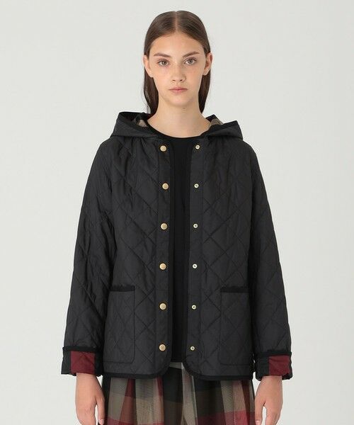 BLUE LABEL / BLACK LABEL CRESTBRIDGE / ブルーレーベル / ブラックレーベル・クレストブリッジ  その他アウター | 【一部店舗限定】クレストブリッジチェックキルティングショートコート（ブラック）