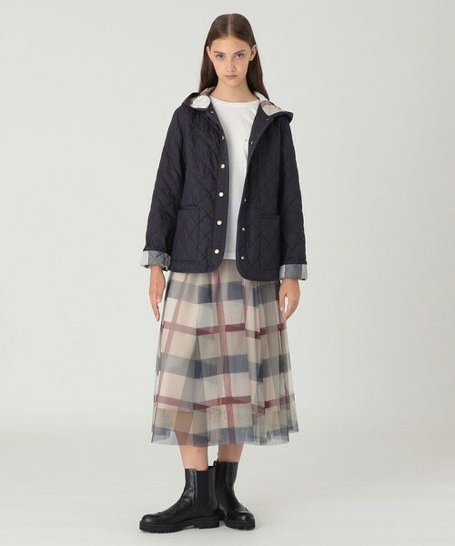 BLUE LABEL / BLACK LABEL CRESTBRIDGE / ブルーレーベル / ブラックレーベル・クレストブリッジ  その他アウター | 【一部店舗限定】クレストブリッジチェックキルティングショートコート | 詳細10