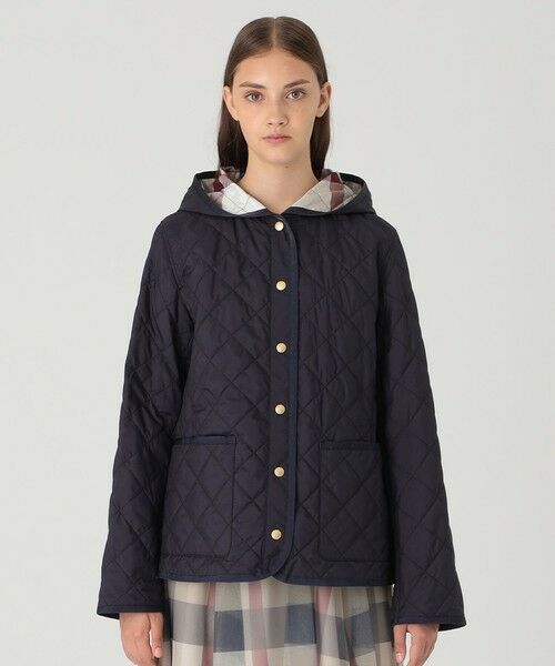 BLUE LABEL / BLACK LABEL CRESTBRIDGE / ブルーレーベル / ブラックレーベル・クレストブリッジ  その他アウター | 【一部店舗限定】クレストブリッジチェックキルティングショートコート | 詳細11