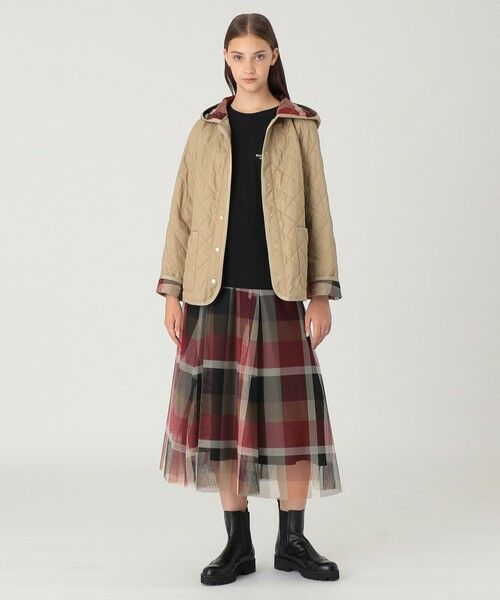 BLUE LABEL / BLACK LABEL CRESTBRIDGE / ブルーレーベル / ブラックレーベル・クレストブリッジ  その他アウター | 【一部店舗限定】クレストブリッジチェックキルティングショートコート | 詳細19