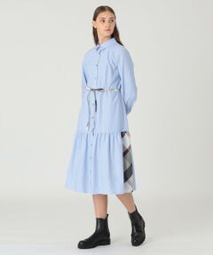 BLUE LABEL / BLACK LABEL CRESTBRIDGE / ブルーレーベル / ブラックレーベル・クレストブリッジ  ドレス | 【一部店舗限定】コットンライクナチュラルローンシャツドレス