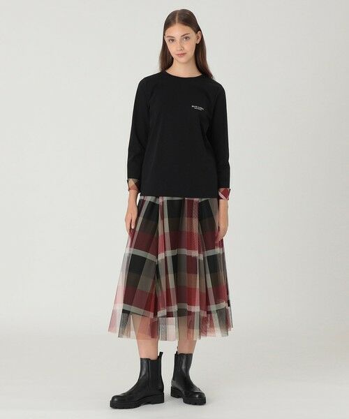 BLUE LABEL / BLACK LABEL CRESTBRIDGE / ブルーレーベル / ブラックレーベル・クレストブリッジ  カットソー | 【一部店舗限定】ピマコットンクルーネックロングTシャツ | 詳細7