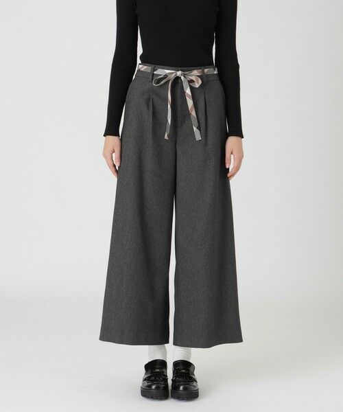 BLUE LABEL / BLACK LABEL CRESTBRIDGE / ブルーレーベル / ブラックレーベル・クレストブリッジ その他パンツ | 【一部店舗限定】デニムライクワイドパンツ(ブラック)