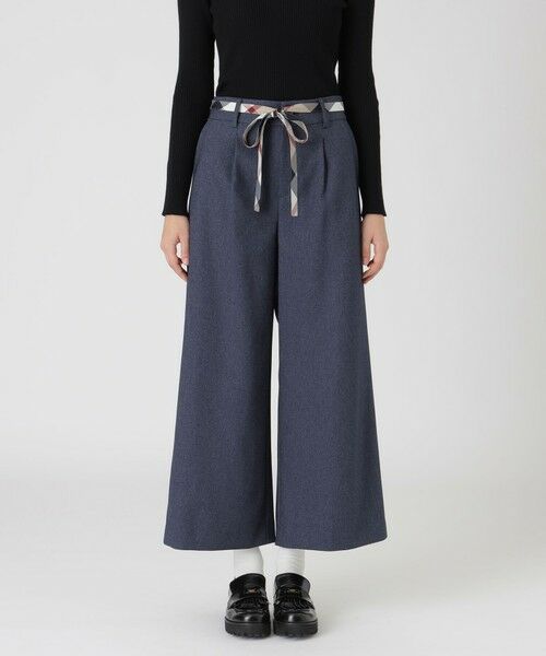 BLUE LABEL / BLACK LABEL CRESTBRIDGE / ブルーレーベル / ブラックレーベル・クレストブリッジ その他パンツ | 【一部店舗限定】デニムライクワイドパンツ(ネイビー2)