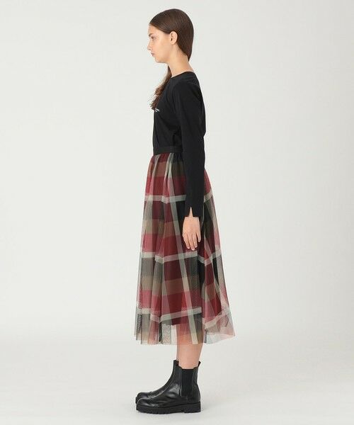 BLUE LABEL / BLACK LABEL CRESTBRIDGE / ブルーレーベル / ブラックレーベル・クレストブリッジ  ミニ・ひざ丈スカート | 【一部店舗限定】クレストブリッジチェックチュールスカート | 詳細2