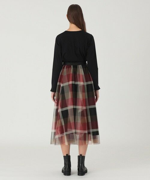 BLUE LABEL / BLACK LABEL CRESTBRIDGE / ブルーレーベル / ブラックレーベル・クレストブリッジ  ミニ・ひざ丈スカート | 【一部店舗限定】クレストブリッジチェックチュールスカート | 詳細3