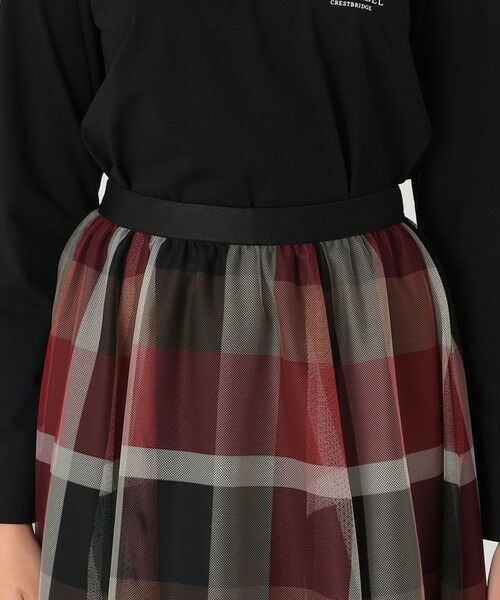 BLUE LABEL / BLACK LABEL CRESTBRIDGE / ブルーレーベル / ブラックレーベル・クレストブリッジ  ミニ・ひざ丈スカート | 【一部店舗限定】クレストブリッジチェックチュールスカート | 詳細4