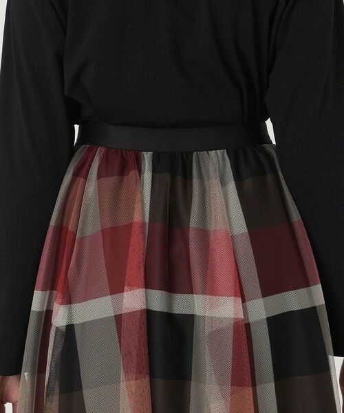 BLUE LABEL / BLACK LABEL CRESTBRIDGE / ブルーレーベル / ブラックレーベル・クレストブリッジ  ミニ・ひざ丈スカート | 【一部店舗限定】クレストブリッジチェックチュールスカート | 詳細5