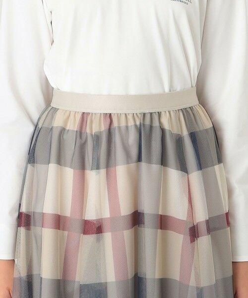 BLUE LABEL / BLACK LABEL CRESTBRIDGE / ブルーレーベル / ブラックレーベル・クレストブリッジ  ミニ・ひざ丈スカート | 【一部店舗限定】クレストブリッジチェックチュールスカート | 詳細10