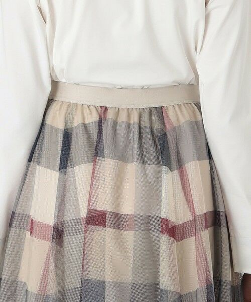 BLUE LABEL / BLACK LABEL CRESTBRIDGE / ブルーレーベル / ブラックレーベル・クレストブリッジ  ミニ・ひざ丈スカート | 【一部店舗限定】クレストブリッジチェックチュールスカート | 詳細11
