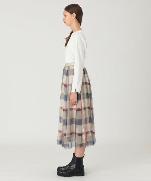 BLUE LABEL / BLACK LABEL CRESTBRIDGE / ブルーレーベル / ブラックレーベル・クレストブリッジ  ミニ・ひざ丈スカート | 【一部店舗限定】クレストブリッジチェックチュールスカート | 詳細8