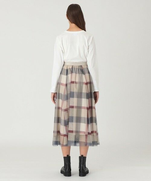 BLUE LABEL / BLACK LABEL CRESTBRIDGE / ブルーレーベル / ブラックレーベル・クレストブリッジ  ミニ・ひざ丈スカート | 【一部店舗限定】クレストブリッジチェックチュールスカート | 詳細9