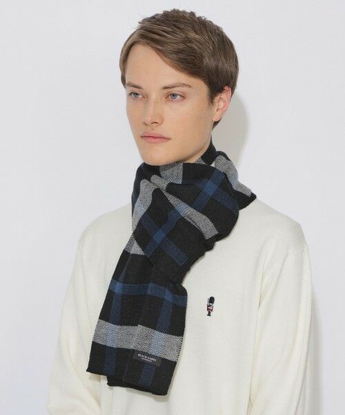 BLUE LABEL / BLACK LABEL CRESTBRIDGE / ブルーレーベル / ブラックレーベル・クレストブリッジ  マフラー・ショール・スヌード・ストール | 【WEB限定】チェックニットマフラー | 詳細1