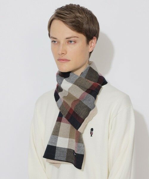BLUE LABEL / BLACK LABEL CRESTBRIDGE / ブルーレーベル / ブラックレーベル・クレストブリッジ  マフラー・ショール・スヌード・ストール | 【WEB限定】チェックニットマフラー | 詳細4