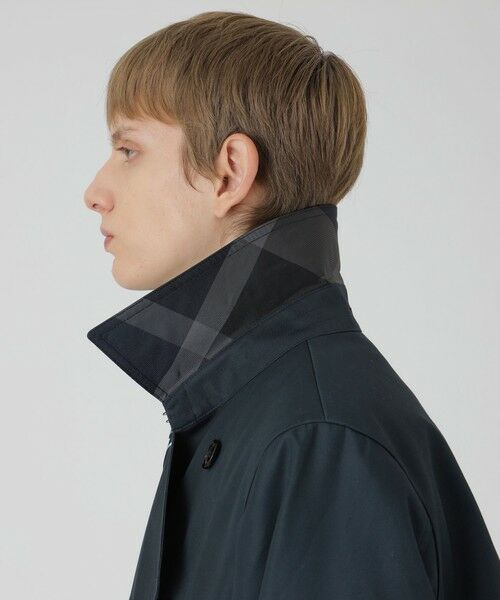BLUE LABEL / BLACK LABEL CRESTBRIDGE / ブルーレーベル / ブラックレーベル・クレストブリッジ  その他アウター | マイクロピーチギャバジンダブルトレンチコート | 詳細14