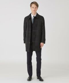 BLACK LABEL ネイビー コート　Lサイズ BLUE LABEL / BLACK LABEL CRESTBRIDGE｜シャドーチェックライト