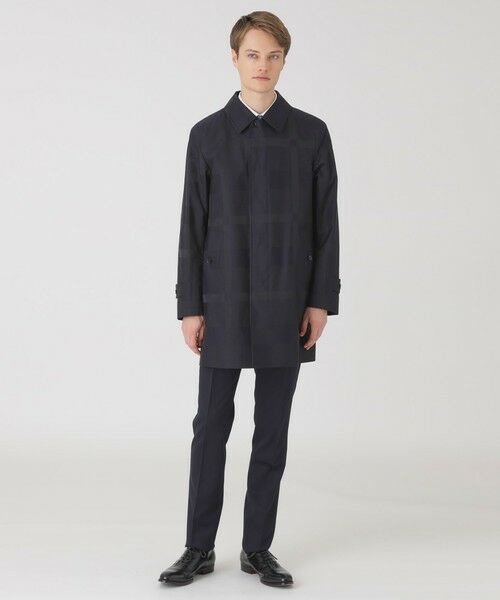 BLUE LABEL / BLACK LABEL CRESTBRIDGE / ブルーレーベル / ブラックレーベル・クレストブリッジ その他アウター | シャドーチェックラミネートステンカラーコート | 詳細9