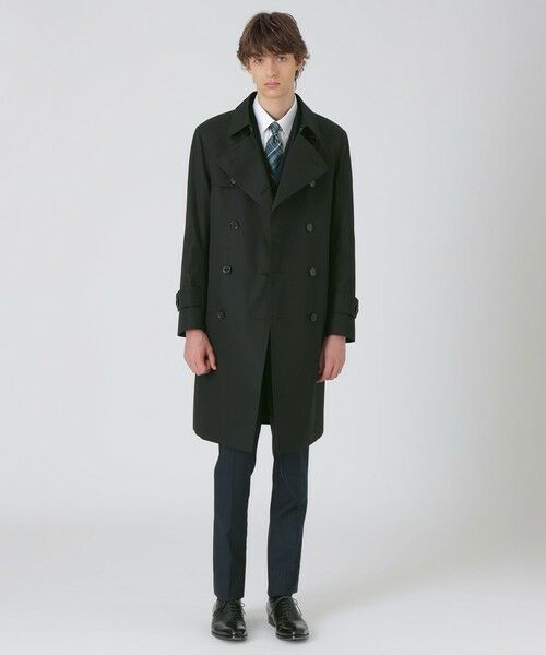 BLUE LABEL / BLACK LABEL CRESTBRIDGE/ブルーレーベル / ブラックレーベル・クレストブリッジ 【一部店舗限定】by CRAFTSMAN コットンベンタイルダブルトレンチコート ブラック LL BLUE LABEL / BLACK LABEL CRESTBRIDGE/ブルーレーベル / ブラックレーベル・クレストブリッジ 【一部店舗限定】by CRAFTSMAN コットンベンタイルダブルトレンチコート ブラック LL