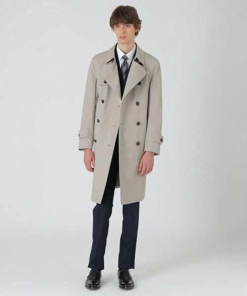 BLUE LABEL / BLACK LABEL CRESTBRIDGE / ブルーレーベル / ブラックレーベル・クレストブリッジ その他アウター | 【一部店舗限定】by CRAFTSMAN コットンベンタイルダブルトレンチコート(ベージュ5)