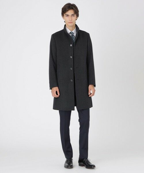 BLUE LABEL / BLACK LABEL CRESTBRIDGE/ブルーレーベル / ブラックレーベル・クレストブリッジ カルゼビーバースタンドカラーコート グレー5 LL