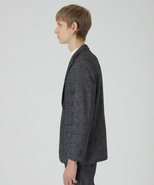 BLUE LABEL / BLACK LABEL CRESTBRIDGE / ブルーレーベル / ブラックレーベル・クレストブリッジ テーラードジャケット | グレンチェックウールジャージージャケット | 詳細3
