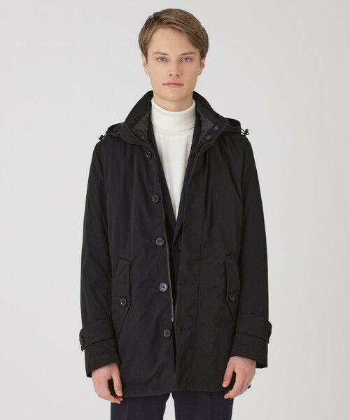 BLUE LABEL / BLACK LABEL CRESTBRIDGE/ブルーレーベル / ブラックレーベル・クレストブリッジ BLACK of BLACKs 10monthショートパーカー ブラック 4L BLUE LABEL / BLACK LABEL CRESTBRIDGE/ブルーレーベル / ブラックレーベル・クレストブリッジ BLACK of BLACKs 10monthショートパーカー ブラック 4L