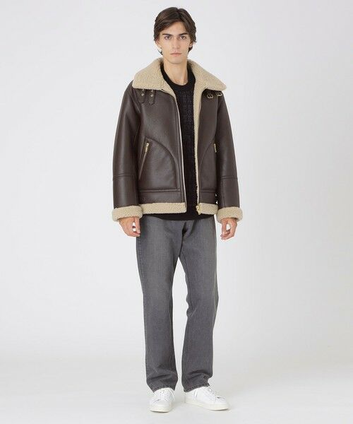 BLUE LABEL / BLACK LABEL CRESTBRIDGE / ブルーレーベル / ブラックレーベル・クレストブリッジ その他アウター | ECOPELシアリングアビエイタージャケット | 詳細1